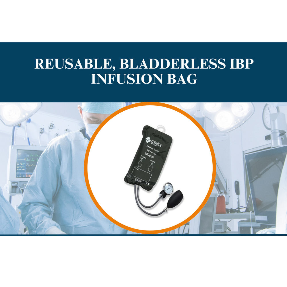 Reusable, Bladderless Ibp Infusion Bag - Air Pressure: External Via Sphygmomanometer Bulb