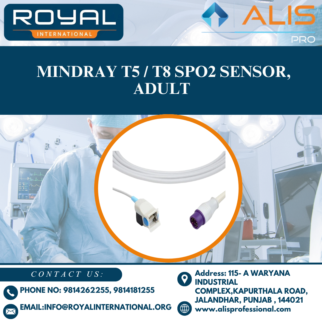 Mindray T5 / T8 Spo2 Sensor Adult - Air Pressure: Standard Atmospheric