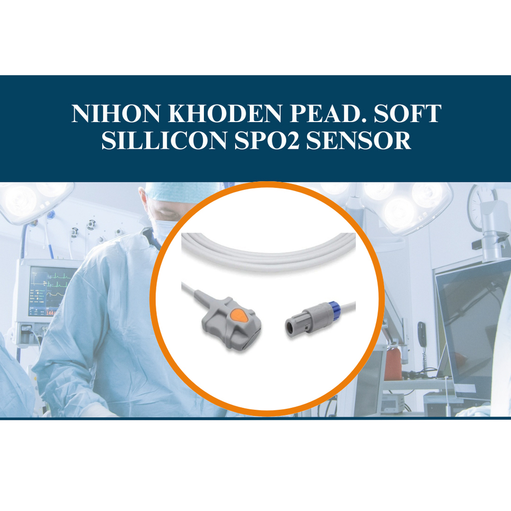 Nihon Khoden Pead. Soft Sillicon Spo2 Sensor - Color: Blue