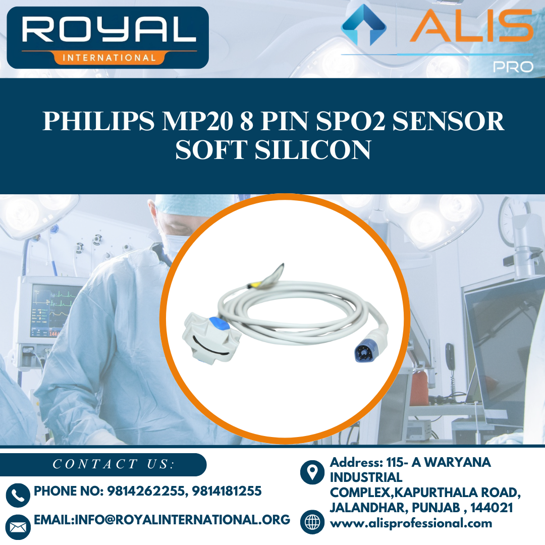 Philips Mp20 8 Pin Spo2 Sensor Soft Silicon