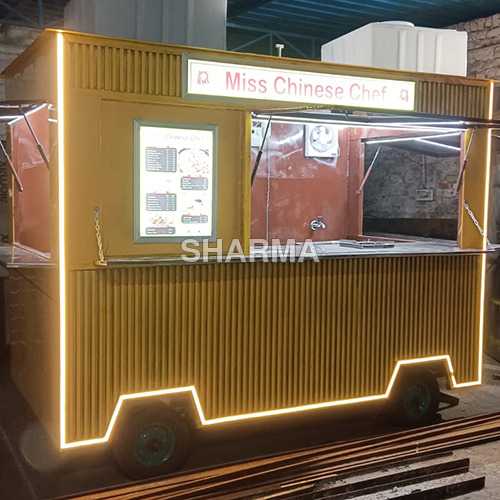 Kiosk Design Food Cart - Color: As Per Requirement