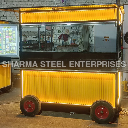 Portable Fast Food Cart - Color: As Per Requirement