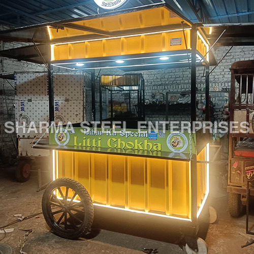 Foldable Food Cart - Color: As Per Requirement