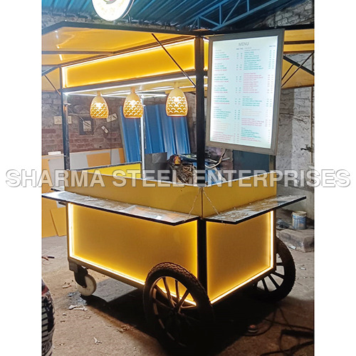 Heavy Duty Steel Food Cart - Color: As Per Requirement