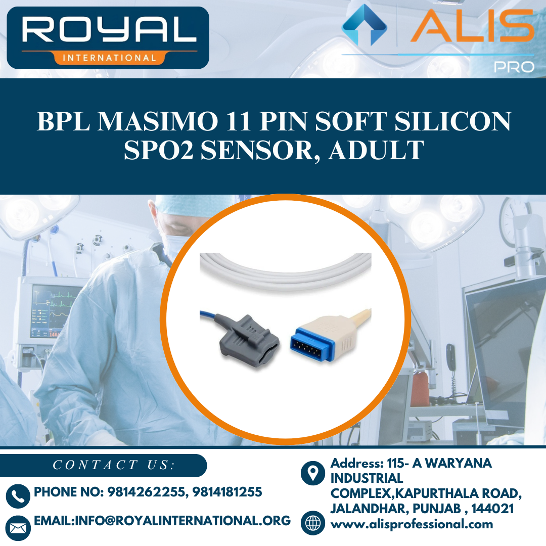 BPL Masimo 11 Pin Soft Silicon Spo2 Sensor, Adult