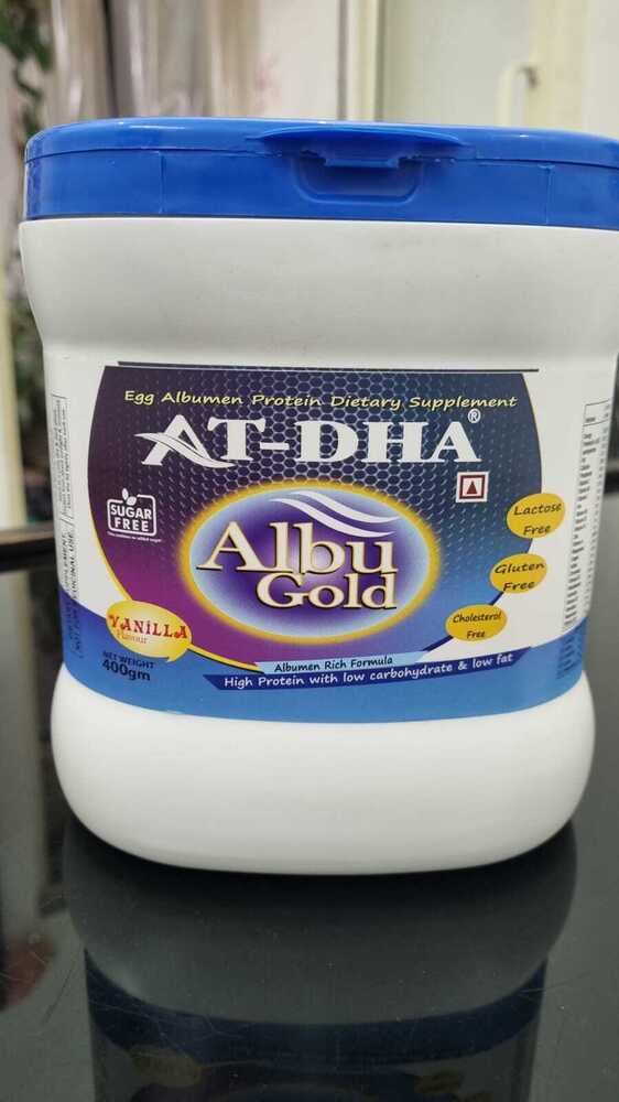 AT-DHA EGG ALBUMEN PROTEIN DIRTARY SUPPLEMEMT 400 GM