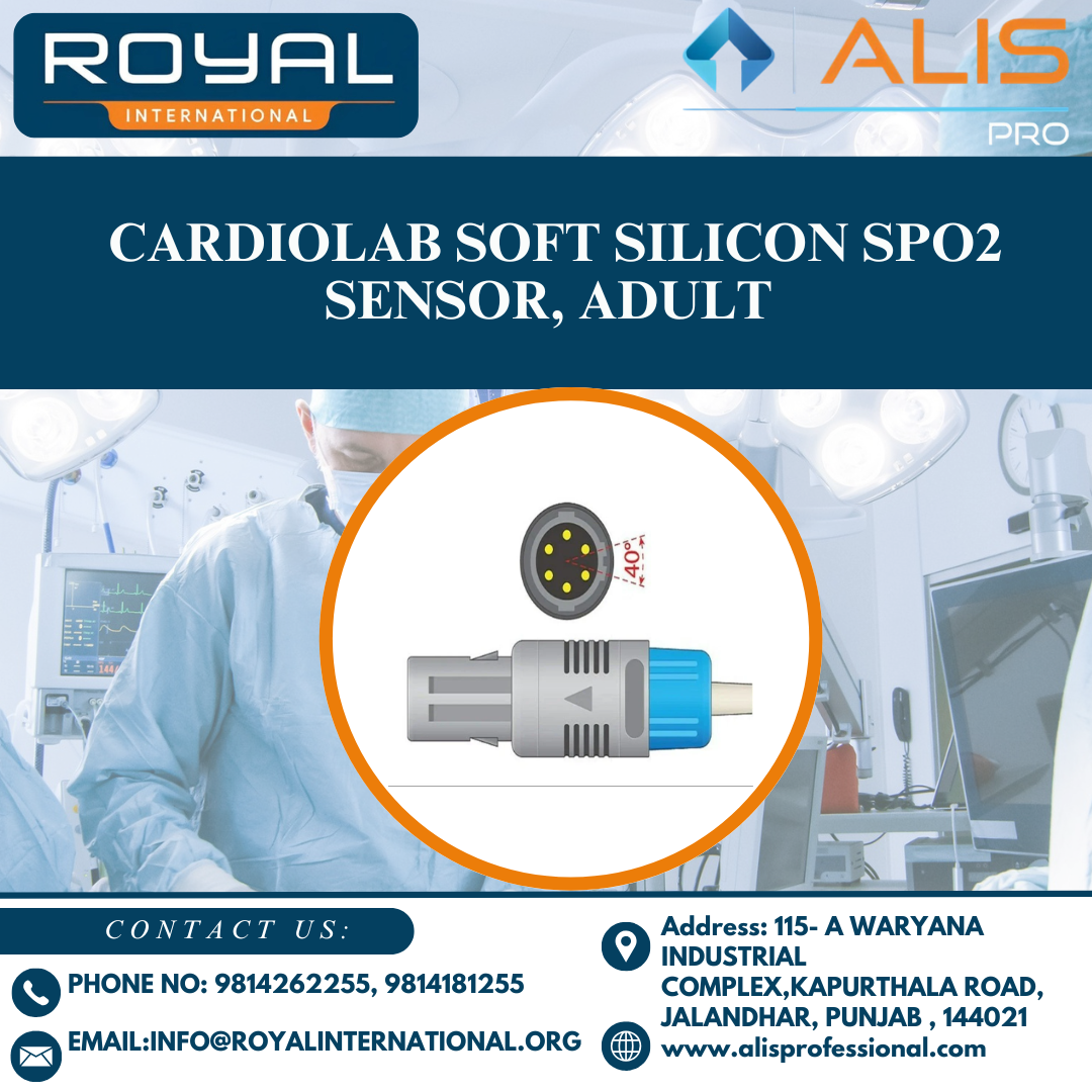 Cardiolab Soft Silicon Spo2 Sensor, Adult