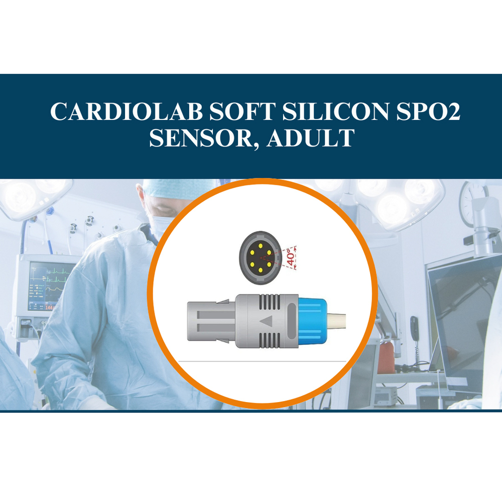 Cardiolab Soft Silicon Spo2 Sensor, Adult