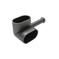 Corner Holder For Oval Tube - Color: Grey