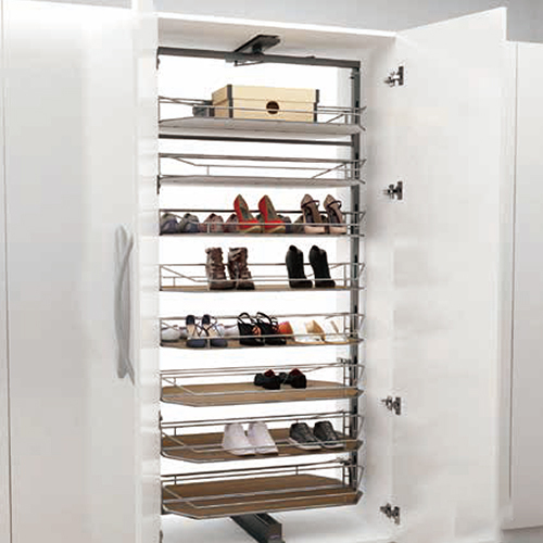 180 Degree Swivel Shoe Rack W Soft Close