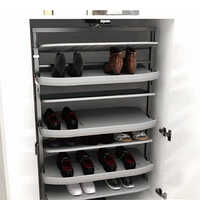 180 Degree Swivel Shoe Rack W Soft Close