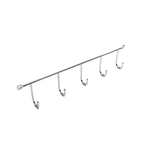 Side Fixed Type Hook Rack - Color: Silver