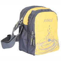 45 Inch Cotton School Bag - Color: Yellow Grey