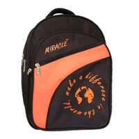 Cotton School Bags - Color: Orange And Black
