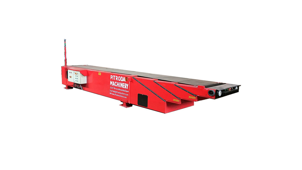 Telescopic Belt Conveyor - MS Material, Variable Speed, Load Capacity 60kg/m | Ideal for Fast Loading & Unloading, Safe & Reliable for Bags and Boxes