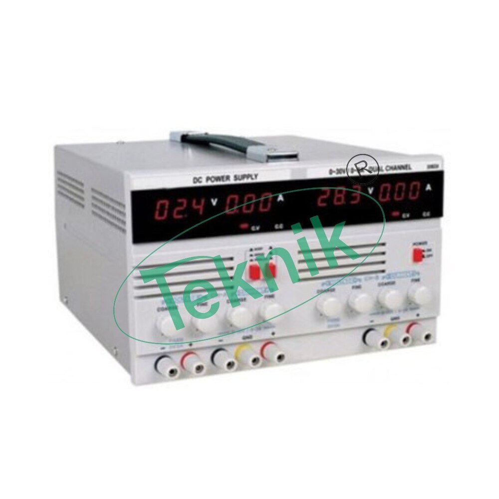 DC REGULATED POWER SUPPLY DUAL OUTPUT 0-+30VDC/2 AMPS WITH FIXED 5V/3.3V OUTPUT