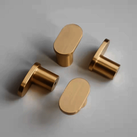 Zephyr Brass Hooks, Coat Hanger Hook, Bathroom Towel Hook, Decorative Hook, Kitchen Hook - Color: Matte Gold