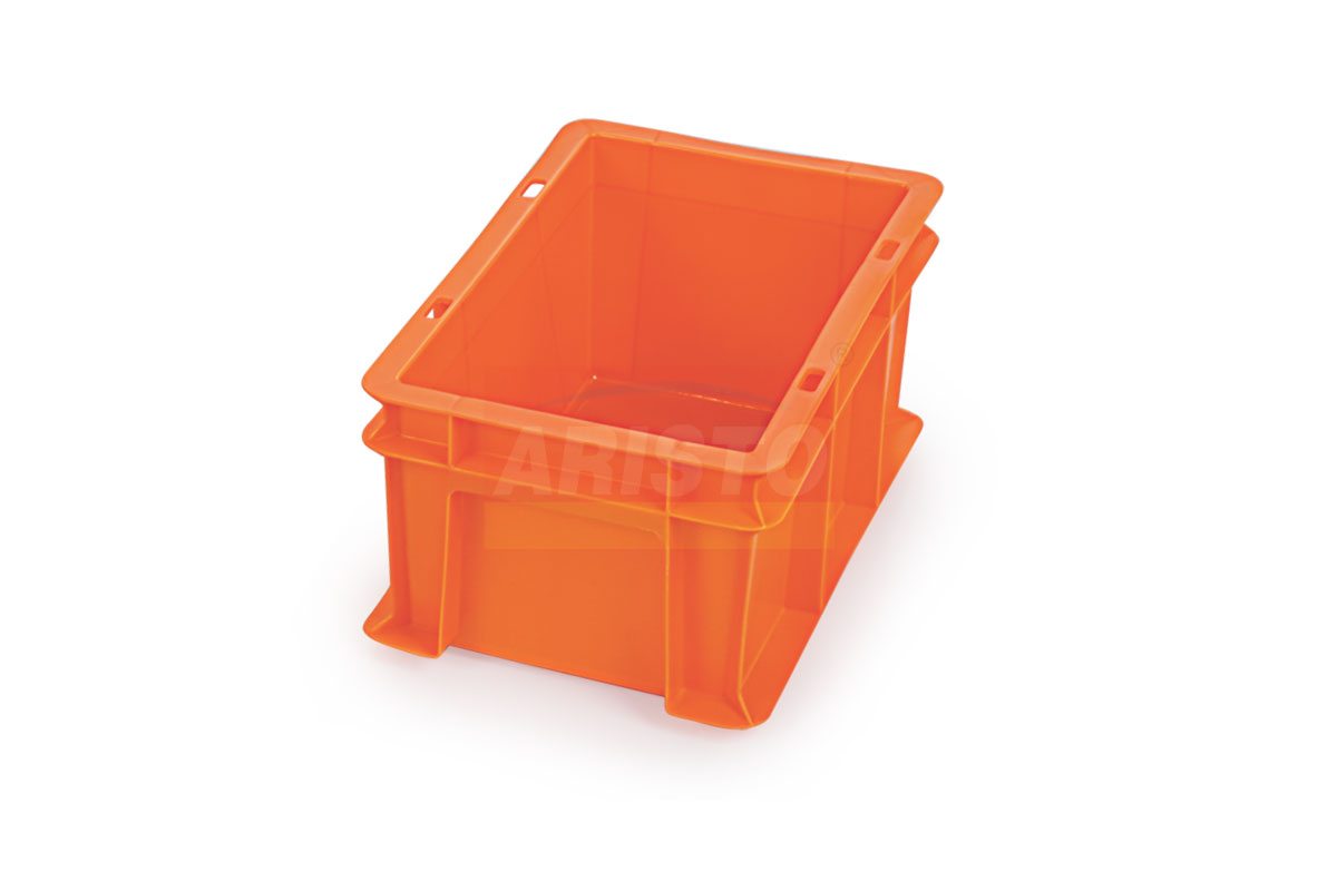 High-quality Industrial Crates - Hdpe Material, 300x200x150mm | Stackable, Lightweight, Durable, Versatile Storage Solution