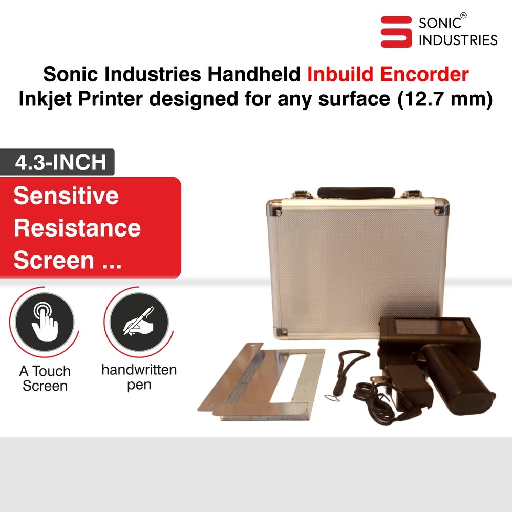 Sonic Industries Inbuilt Encorder Printer for Date,logo,text, serial no. &  More