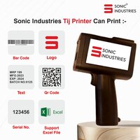 Sonic Industries Inbuilt Encorder Printer for Date,logo,text, serial no. &  More