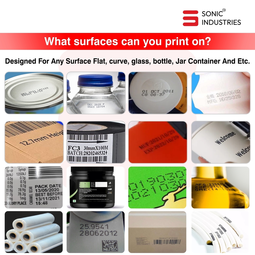 Sonic Industries Inbuilt Encorder Printer for Date,logo,text, serial no. &  More