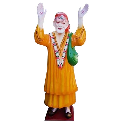 Sai Baba Fiber Statue - Color: Yellow