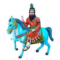 Fiber Baba Mohan Ram Statue - Color: Multicolour