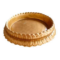 Fiber Urli - High-quality Fiber Material, Golden Color | Hand-carved Detail, Polished Finish, Versatile Decorative Use