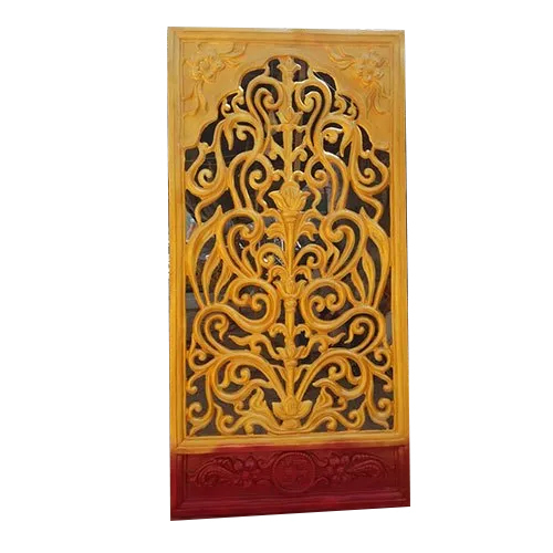 Frp Wedding Decorative Frame - Color: Golden And Red