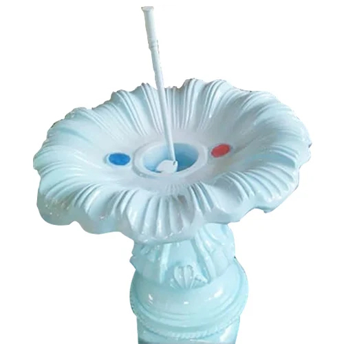 Fiber Flower Fountain - Color: White