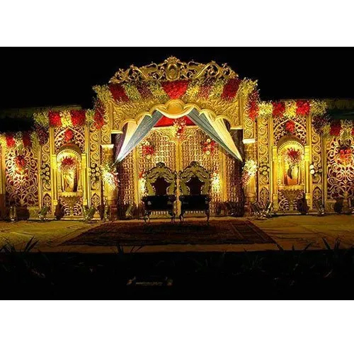 Decorative Wedding Stage - Color: Golden