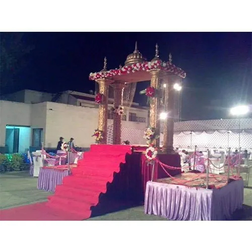 Decorative Indian Wedding Stage - Color: Golden