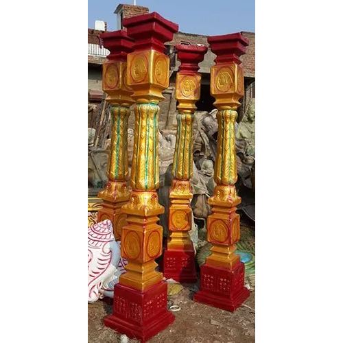 Decorative Wedding Pillar - Color: Golden