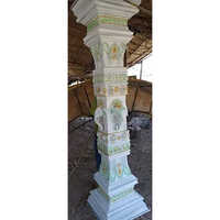 Sandstone Decorative Pillar - Color: White