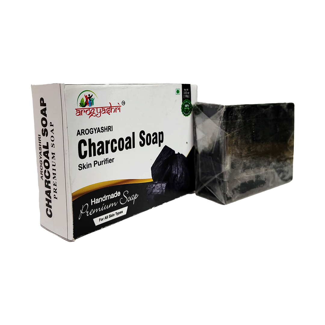 Arogyashri Charcoal Soap - Color: [