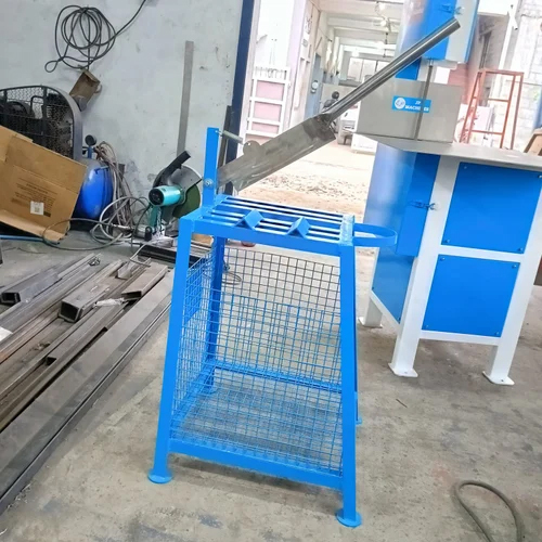 Stainless Steel Tender Coconut Cutting Machine - Color: Blue Paint Coated