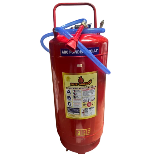 75Kg Abc Trolley Mounted Fire Extinguisher - Color: Red