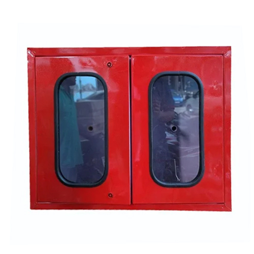 Double Door Door Hose Box - Color: Red