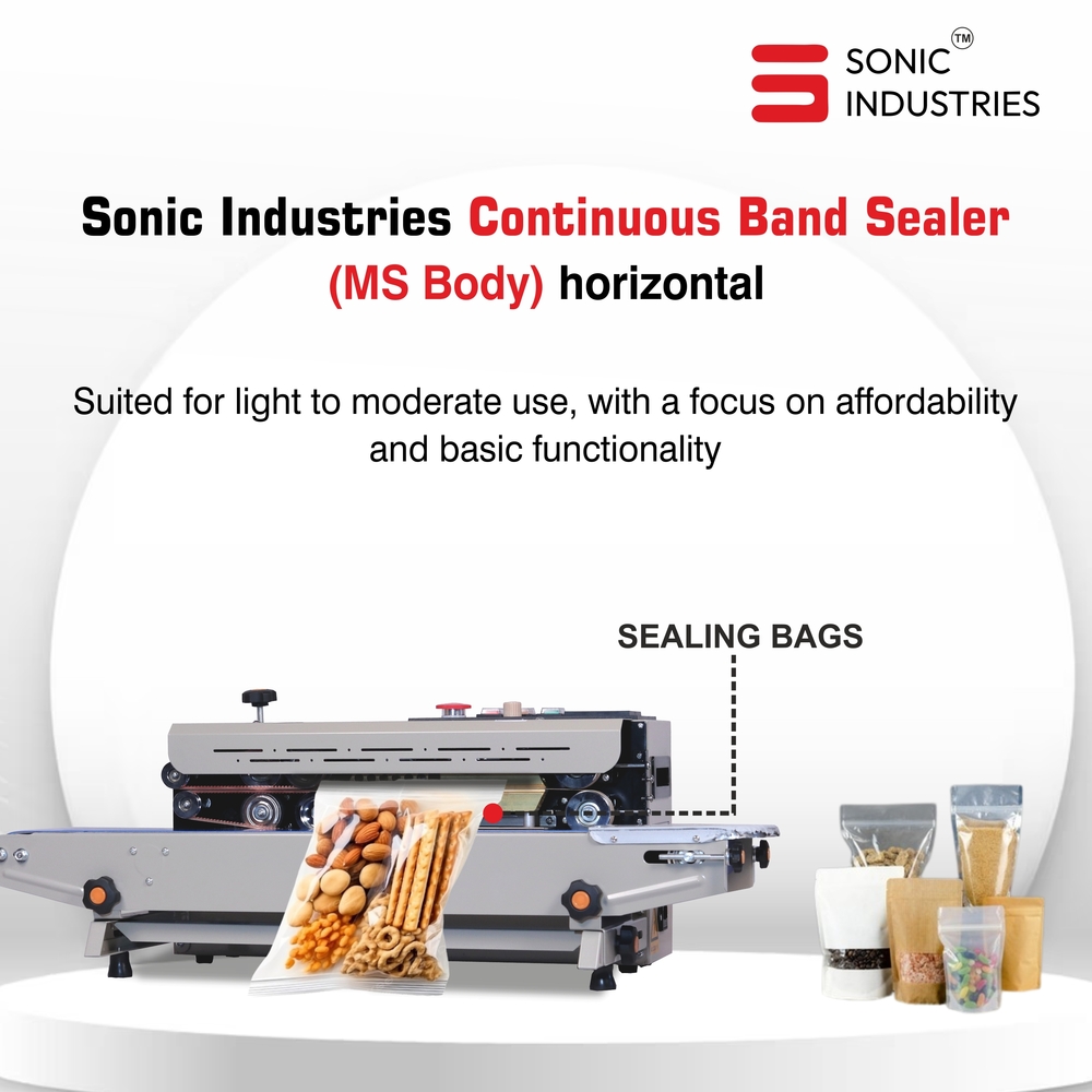 Band sealing machine mild steel body top model ( heavy duty )