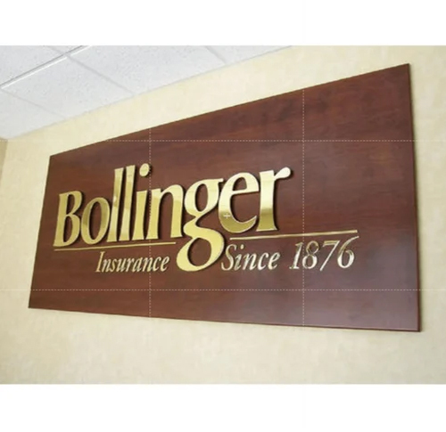 Brass Letters Signage Board