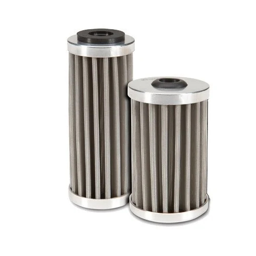 Stainless Steel Oil Filter - Color: Silver