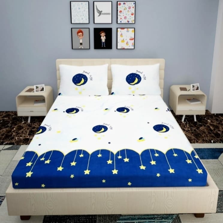 QUEEN SIZE ELASTIC FITTED Bed Sheet