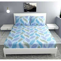 220 GSM Heavy Glace Cotton King Size Bed Sheet