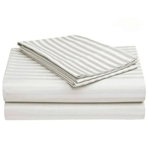 Hotel White Bed Sheet - Color: Multicolor