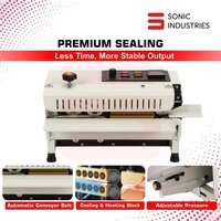 Sonic Industries FR400 Mini Continuous band sealer Plastic Bags, Aluminum Foil Bag For Food Sealing