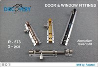 Tower Bolt - Steel, 4"/6"/8"/12" Inch | Black, Gold, Rg, Satin Finish, Durable Design For Enhanced Door Stop & Lock Functionality