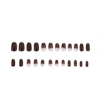 CherryBox 24 Press on Nails | Bridal False Nails | Fake nails Salon Manicure Acrylic Nail Art Tips for Women Girls