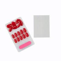CherryBox 24 Artificial Nails | Press On Nails | False Nails - Salon Manicure Acrylic Nail Art