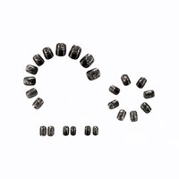 CherryBox 24 Artificial Nails | False Nails Fake nails Salon Manicure Acrylic Nail Art for Women Girls (CB6412)