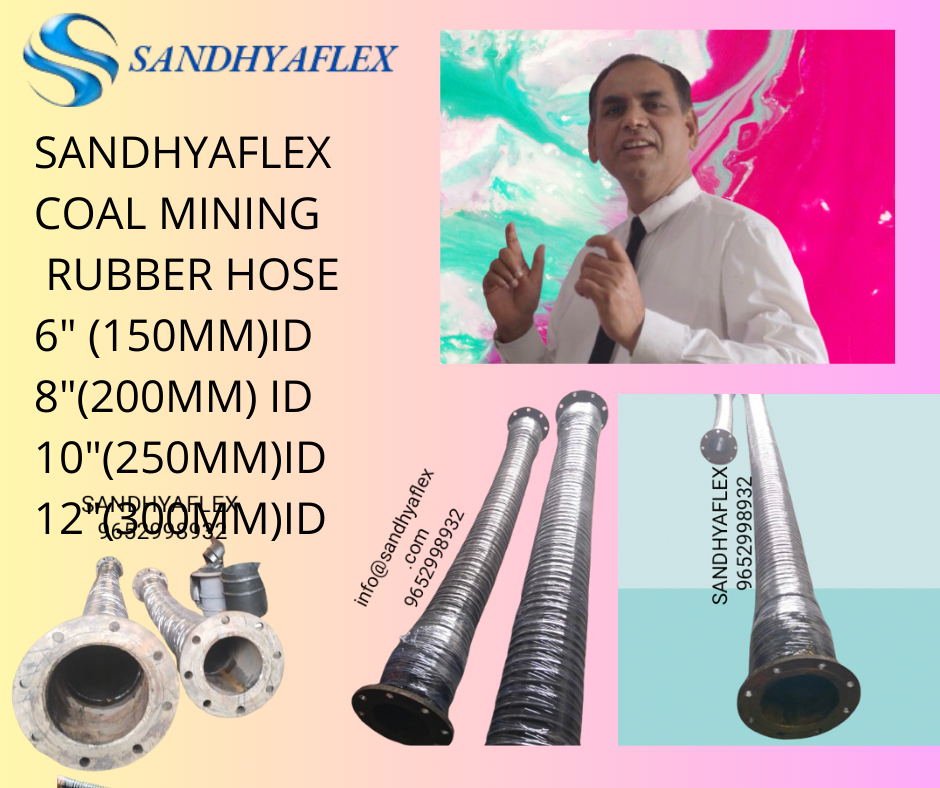 Coal Mining Rubber Hose - Color: Black